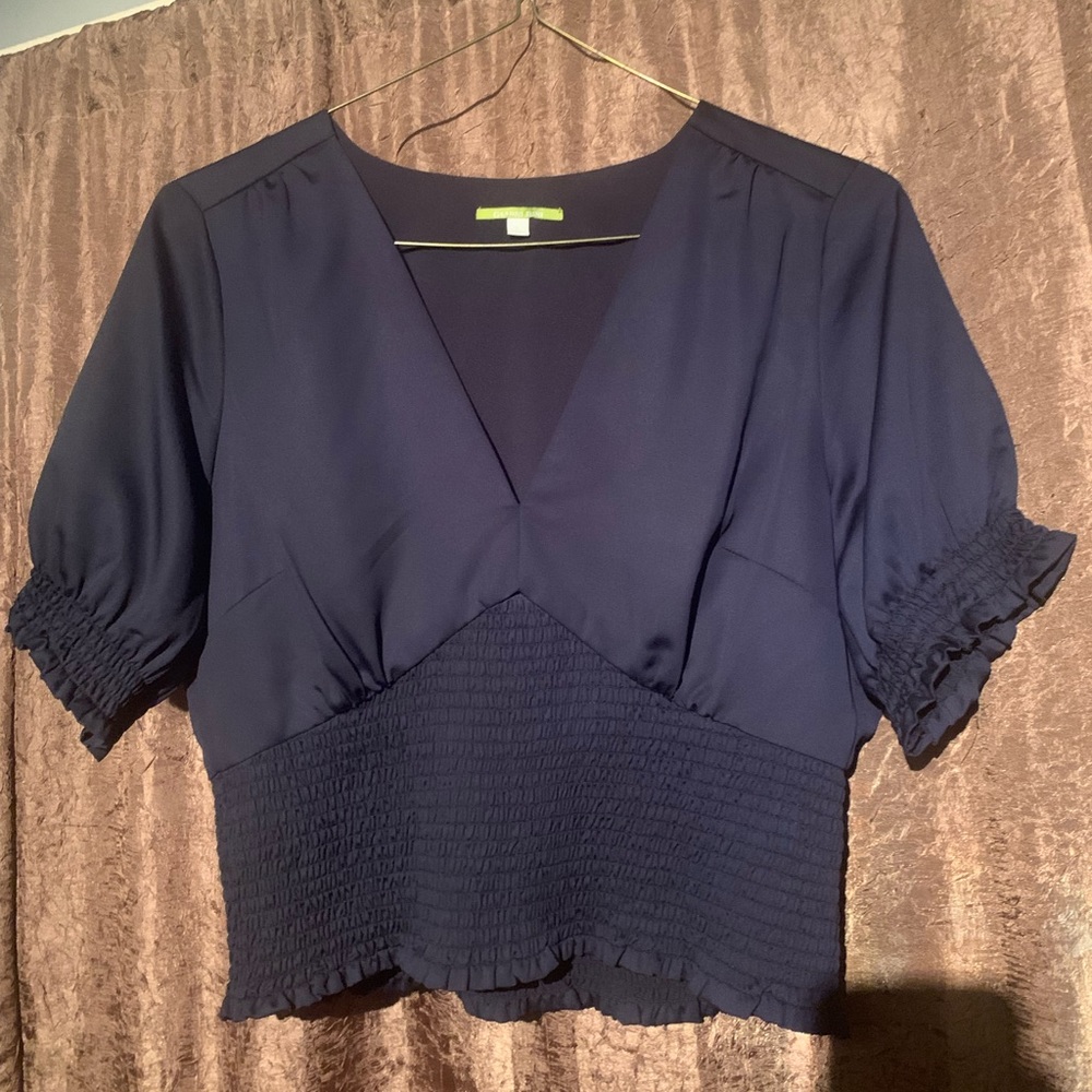 Gianni Bini Delia Short Puff Sleeve Top
